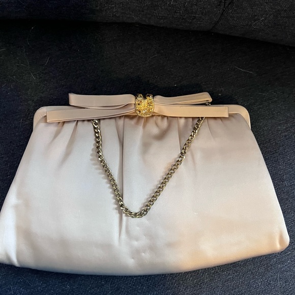NWT 1950s vintage silk ‘After Five’ Lowy &Mund evening clutch purse w coin purse - Picture 2 of 9